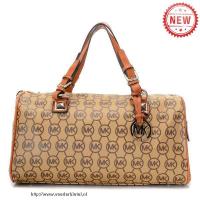 michael kors grayson monogram medium bruinen boekentassen Tassen Vintage tu5yf871